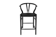 SK Designer Living | Replica Hans Wegner Wishbone Stool | Black