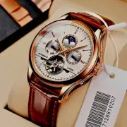 2022 Men's Watches Automatic Mechanical Watch Tourbillon Sport Clock Leather