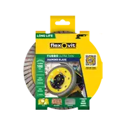 Flexovit 100 x 16 x 1.2mm Ultra-Thin Turbo Diamond Blade