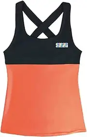 [Sasaki] DR7004N Women's Rhythmic Gymnastics, for Practice, Back-Cross Top, Fluorescent Orange, L