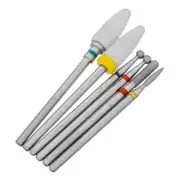 Ceramic Diamond Burrs 6pcs Grinding Rotary Tool Bit 2.35mm Shank Set 26