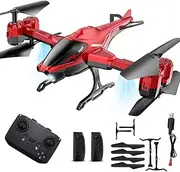 RC Helicopters 2.4G for Kids Adults, 360° Flip Remote Control Aircraft with LED Light, Obstacle Avoidance, Altitude Hold, Gyro Stabilizer, One Key Takeoff/Landing, Plane hobby Toy Gifts