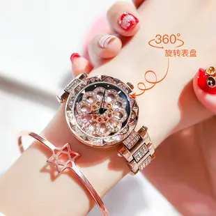女裝手錶 新款時來運轉手表女學生韓版簡約抖音同款網紅時尚潮流防水女表