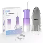 SEJOY Cordless Water Flosser Jet Dental Oral Irrigator Teeth Cleaner 5 Jet Tips