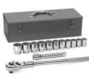 GEARWRENCH 80879 13 PIECE 3/4" DRIVE 12 PT SAE SOCKET SET WITH STORAGE CASE