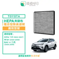 在飛比找PChome24h購物優惠-綠綠好日 適用 TOYOTA Altis 1.6 Wish(