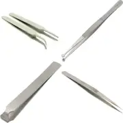 Jewelry Beading Pocket Watch Repair Tweezers Set Crafts Hobby Tool