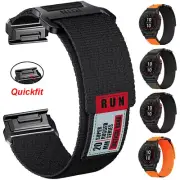 Quickfit Nylon Watch Strap Band For Garmin Fenix 8 7 7X 6 6X Pro 5 5X 3 HR Epix