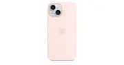 iPhone 15 Silicone Case with MagSafe — Light Pink