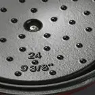 (Red 24cm)Enamel Stockpot Pot Iron Pot With Lid Dual Loop Handle Cast Iron Po SL