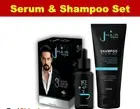J Hair Set Serum & Shampoo Hair Growth Promoter Mustache Eyebrows Beard Healthy