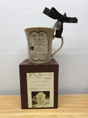 New Abbey Press "Java Blessed Day" Collection Ceramic Cake Mug & Mini Whisk