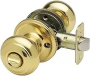 Copper Creek CK2030PB Colonial Door Knob, Privacy Function, 1 Pack, Polished Brass