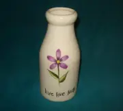 NEAT OLD CHESAPEAKE BAY CERAMIC POTTERY IRONSTONE QUART SIZE FRESH MILK BOTTLE