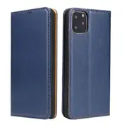 For iPhone 11 Pro Case Leather Flip Wallet Protective Cover with Stand Blue