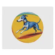 2 x 'Whippet On A Racetrack' Lens Cleaning Cloths (LC00030519)