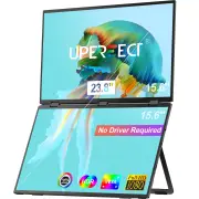 UPERFECT UStation Δ Delta 15.6 Inch Folding Dual Screen Portable Monitor for Laptop Screen Extender 1920x1080 Dual Displ