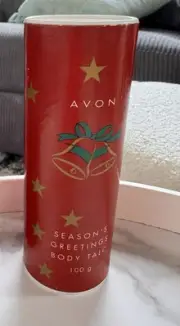 Avon Talc Christmas Edition, MESMERIZE FRAGRANCE, FREE POSTAGE stock