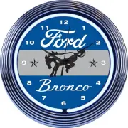 Neonetics 15" Ford Bronco Wall Mount Light Up Neon Clock Sign