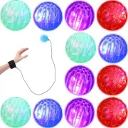 Wrist Balls on a String with Elastic String Return Ball Bulk Flashing Wristband