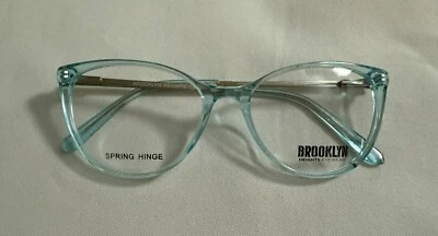 BROOKLYN EYEGLASSES FRAME ANNETTE BLUE/SILVER 53/18/140 FULL RIM XP97