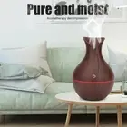 USB LED Ultrasonic Wooden Humidifier Air Purifier With 7 Colors Light For Ho STP
