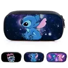 Kids Lilo & Stitch Print Pencil Case Student School Stationery Make Up Pen Bag﹤