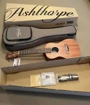 NEW 21" Soprano Solid Mahogany Ukulele - Hawaiian Uke Guitar with Gig Bag
