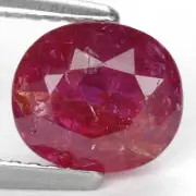 1.83 Ct. Marveluos Top Hot Red Unheated Ruby WITH GLC CERTIFY