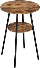Artiss Industrial Bar Table 2-Tier Organizer Weather-Resist MDF Top Steel Frame