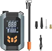 Tire Inflator Portable Compressor for Car Tires, 150PSI Cordl Pump Portable Bike Tire Pump with Display Screen Lighting for Car, Cycle, ycle, and More