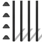 4x Adjustable Table Legs Black Furniture Accessory Trestles Multi Sizes vidaXL