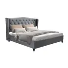 Artiss Bed Frame Double Full Size Base Mattress Platform Fabric Wooden Grey