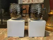 2 New Hammered Moscow Mule Mugs