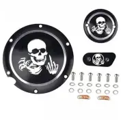 TDZ Skull Derby Timer Chain Inspection Cover & Titanium for Sportster （skull）