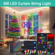 RGB DIY Smart App Programmable Hanging Fairy lamp 400 LED Curtain String Light