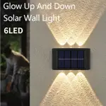 6LED OUTDOOR SOLAR STAIRS LANDSCAPE WALL LIGHT / HOME IP65 W