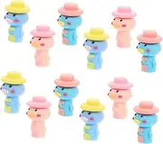 ROMISBABA Cute Animal Pen Set Silicone Pencil Extenders Tip Protectors Stationery Accessories for Boys and Girls