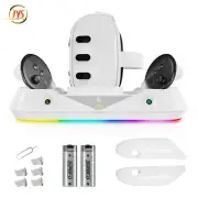 For Oculus Quest 3 VR Headset Console Charging Dock RGB LED Stand Base Charger