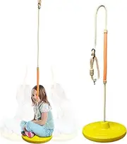 Kids Swing Set – Heavy-Duty Saucer Disc, Outdoor Play Equipment | Durable Tree Hanging Toy, Backyard Entertainment, Fun Activity for Boys & Girls, Sturdy Play Structure, Rope Swing, Playground Accesso