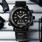 SEIKO 精工 PROSPEX系列 鮪魚罐頭 太陽能 40週年 潛水雙顯腕錶 (SNJ037P1/H855-00C0SD)