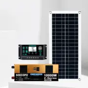10000W Power Inverter Solar Generator With 200W Solar Panel Home Complete Kit1Q