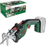 [Bosch] Home & Garden 18V Cordless Garden Pruning Saw Without Battery, 1 x Swiss Precision Wood Blade Included, Cutting Diameter 80 mm (KEO 18V). Made in Europe