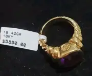 DAVID YURMAN Vintage Design 18KY Amethyst Ring $5850 22 Grams 18 kt
