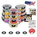 BPA-Free Glass Containers with Snap-Lock Lids – Set of 24 for Meal Prep
