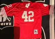 1989 Ronnie Lott 49ers Mitchell & Ness Vintage NFL Jersey Size 52