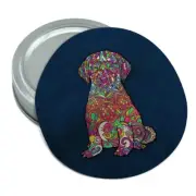 Mosaic Lab Labrador Puppy Dog Round Rubber Non-Slip Jar Gripper Lid Opener