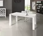 Extendable Table Rectangular White Ash Modern Design Studio Cooking