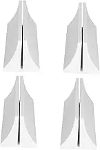 ROMISBABA 4pcs Abs Plastic Screen Partition Clamps Desktop Divider Clips for Glass Baffles Easy Installation for Office Home Library and Computer Use