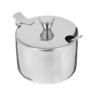 Seasoning Jar with Spoon Kitchen Spice Dispenser Condiment Container Organizer